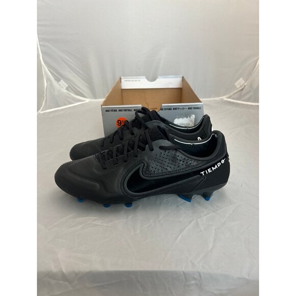 Nike tiempo legend 9 elite FG black blue soccer cleats size 7, 7.5, 8 CZ8482 001